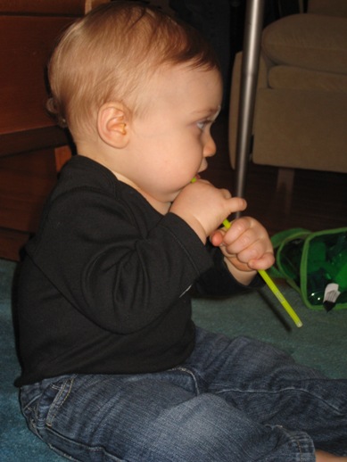 Finn with Glow Stick