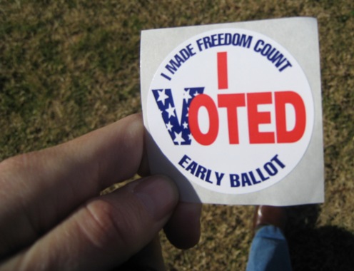 I voted