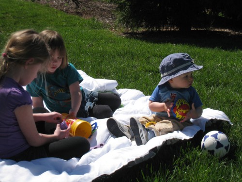 Audrey, Kate and Henry