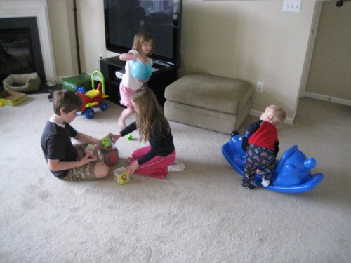 Carson, Audrey, Kate and Henry